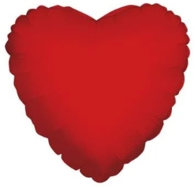 Red love heart balloon