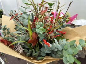 festive foliage handtied